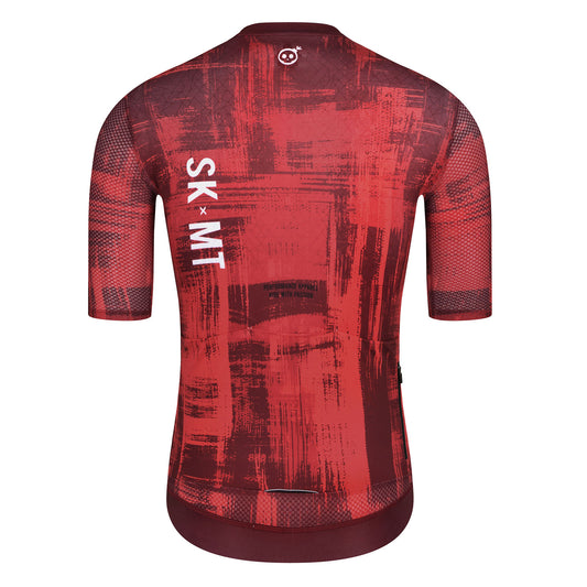 Men's Smear Space - Short Sleeve Jersey - Red