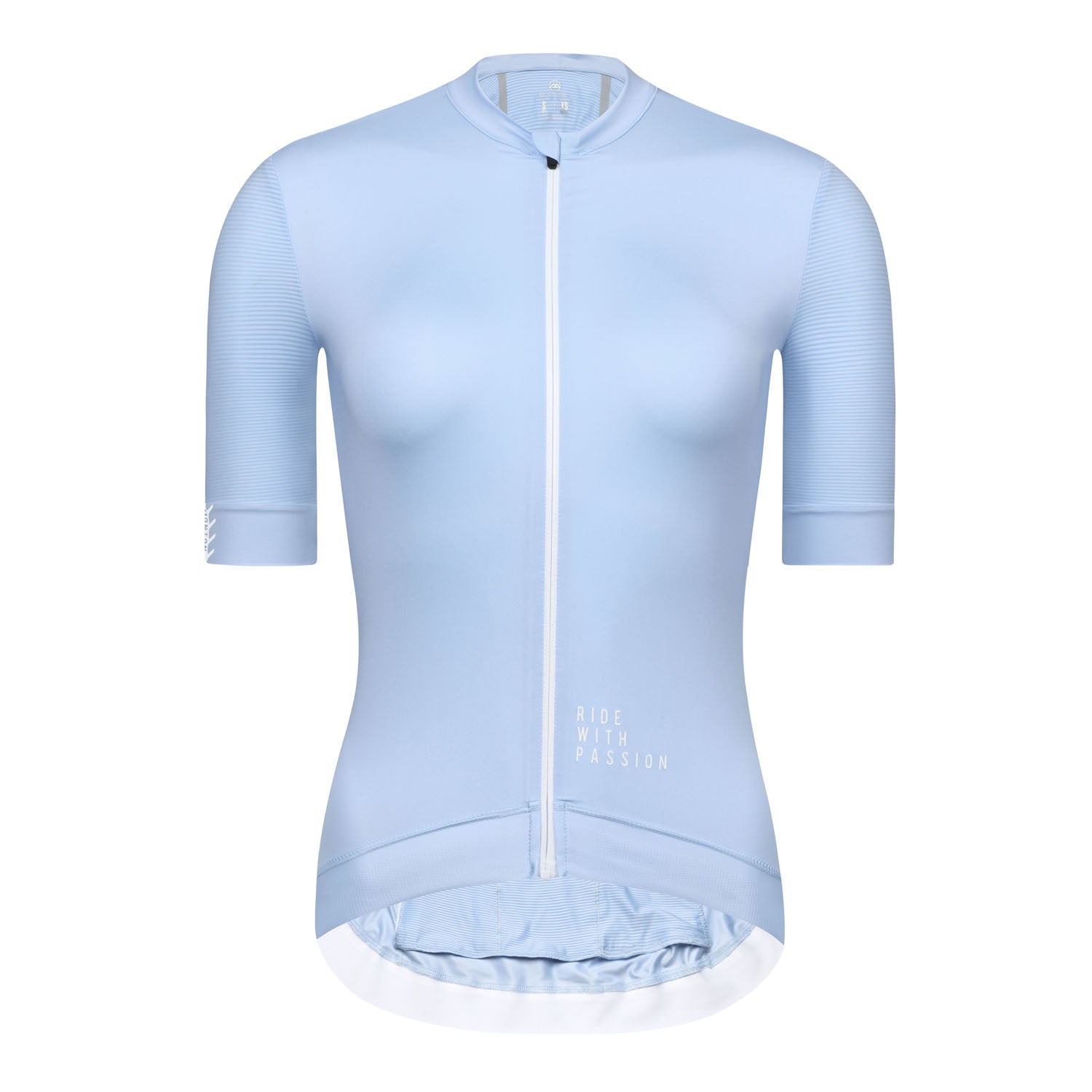 Light blue cycling jersey on sale