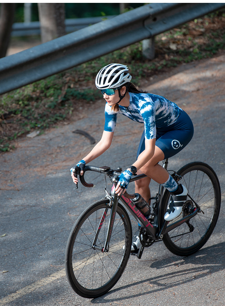 Women's Skull+Monton - Bib Shorts - Navy