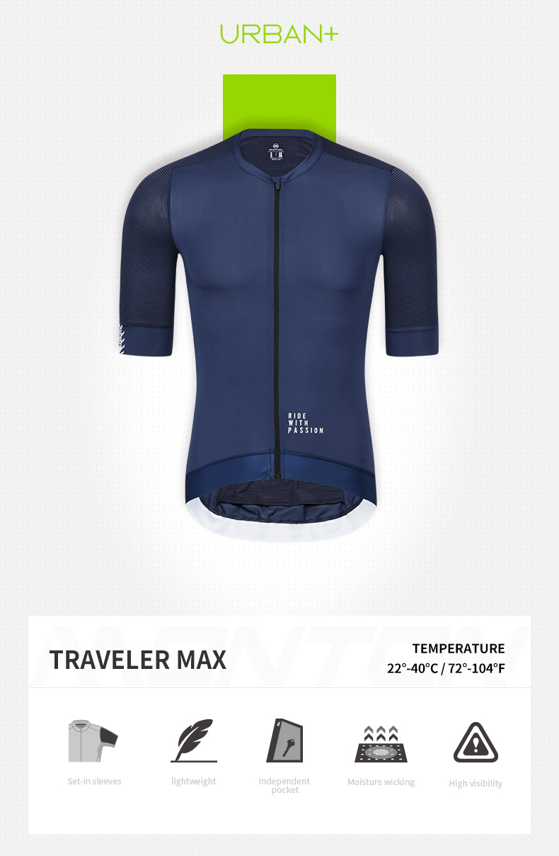 Men's Urban Traveler Max - Short Sleeve Jersey - Deep Blue
