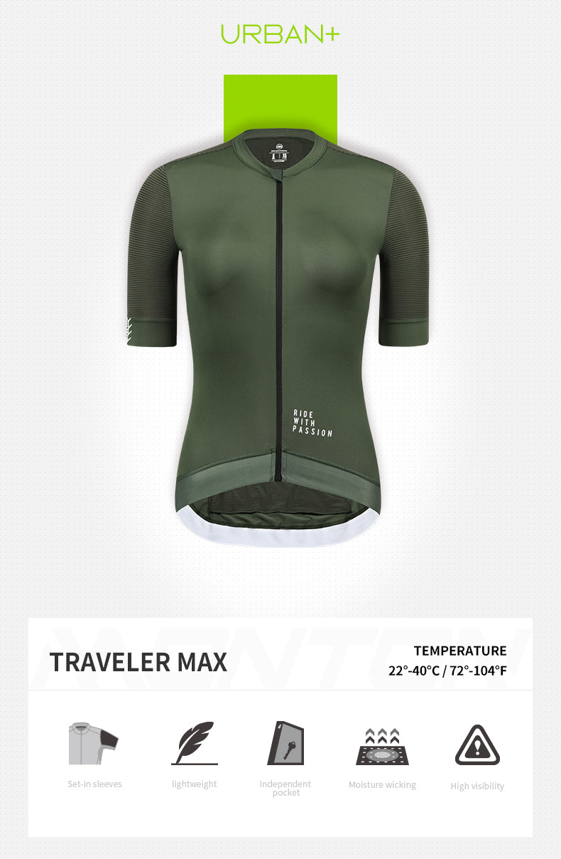 Women's Urban Traveler Max - Short Sleeve Jersey - Green