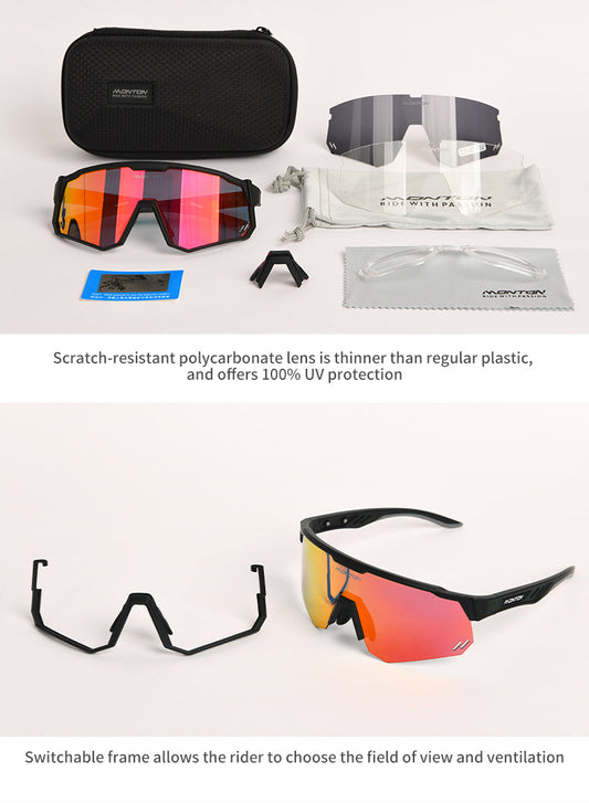 Blade Sunglasses - Sleek Black/White