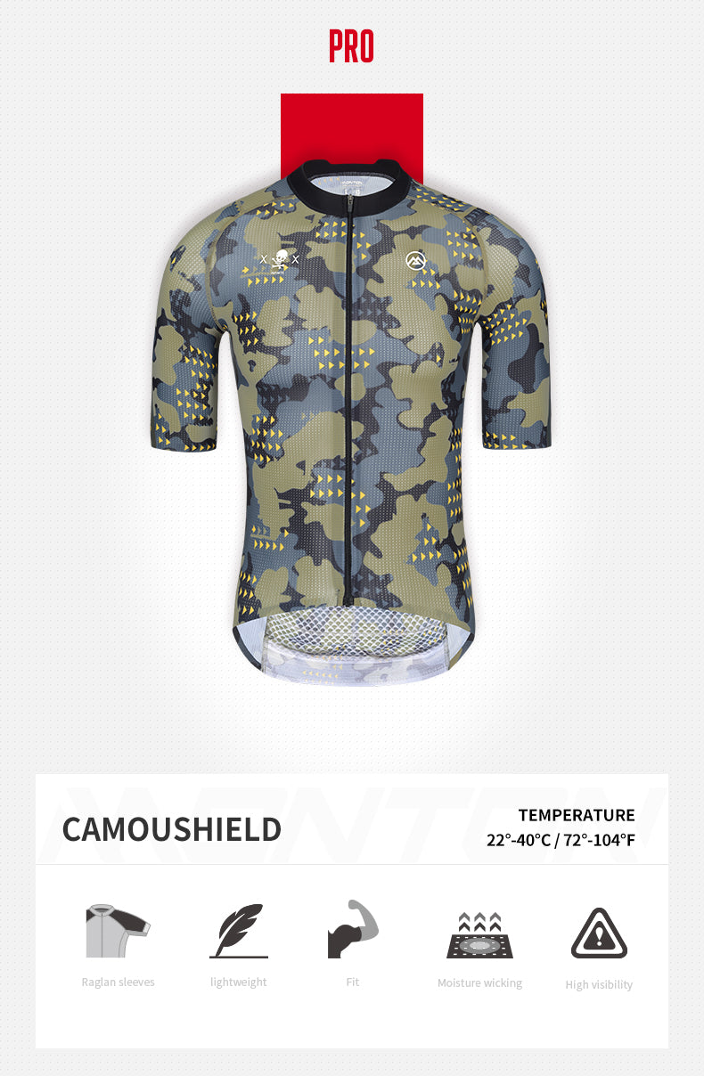 Men's Camo Shield - Short Sleeve Jersey - Green