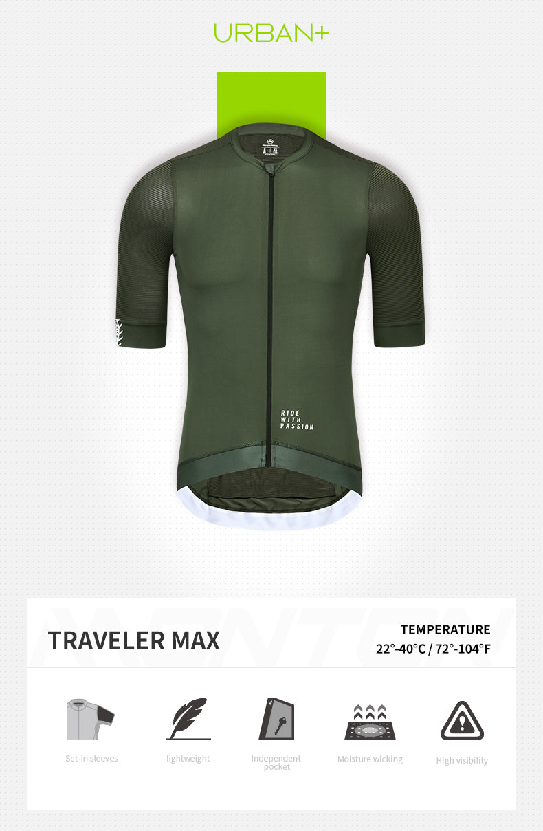 Men's Urban Traveler Max - Short Sleeve Jersey - Green